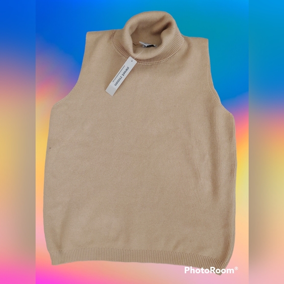 Sweet Romeo rib Tneck Sweater woman 1X - Picture 1 of 2